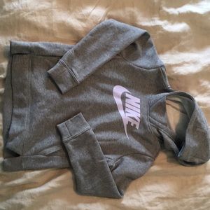 Gray, Nike hoodie